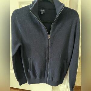J. Crew 100% cotton quarter zip cardigan sweater S